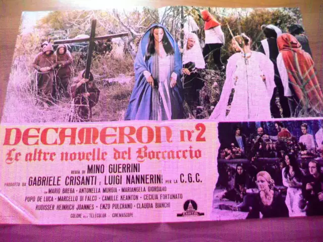 Fotobusta DECAMERON n 2 Le altre novelle del Boccaccio 1972 Antonella Murgia (1)