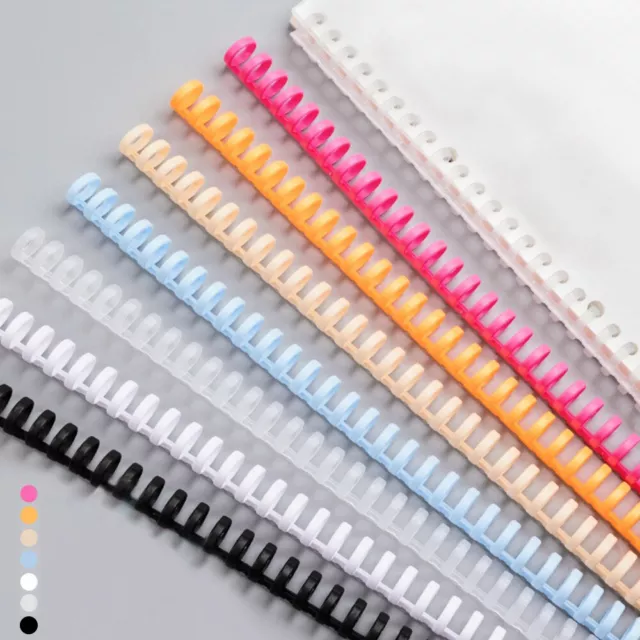 2PCS 30 Holes Loose-leaf Paper A4 Plastic Binding Clips  Album Circle Ring DIY