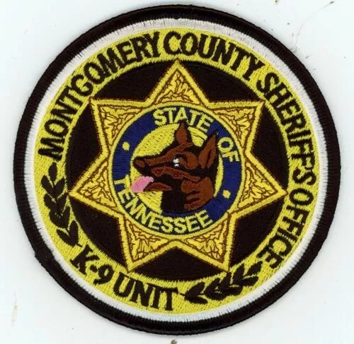 Bonito Parche De Hombro Policía Tennessee Tn Montgomery County Sheriff K-9
