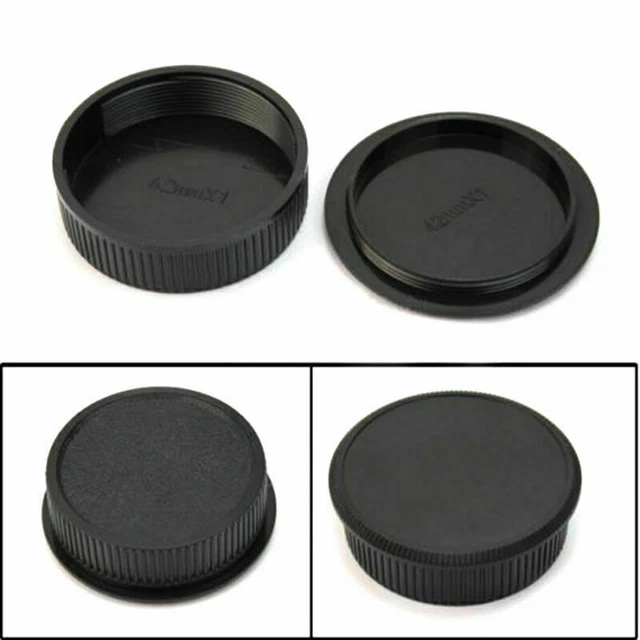 Cubierta de tapa trasera frontal de plástico de 42 mm para lente de cuerpo digital M42 W0I7