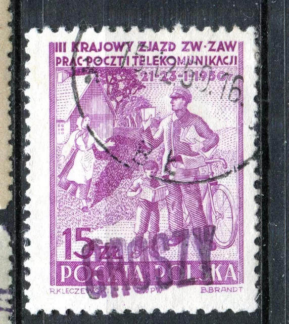 Poland 1950 Groszy Ovpt On Scott 467 Michel 647 Vfu