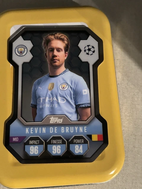 2022-23 Topps Chrome UEFA Club Competitions - Chrome Autographs Gold Refractor #CA-KD Kevin de