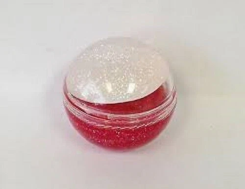 Naturistics Miss Kiss Jingle Gloss Lip Gloss - Red w/Glitter - (clear) - NEW