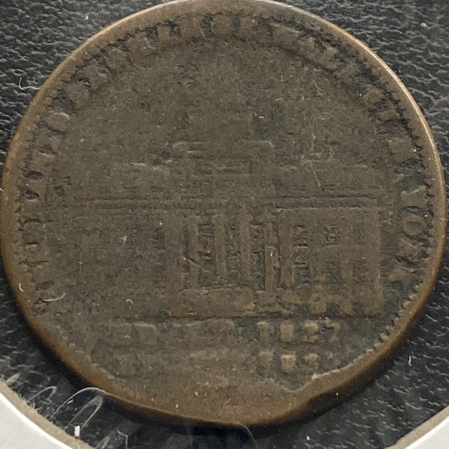 Hard Times Token Copper - Wall Street Merchants Exchange Millions Defense #16417