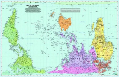 PETERS MAP OF the World|Landkarte EUR 19,90 - PicClick DE
