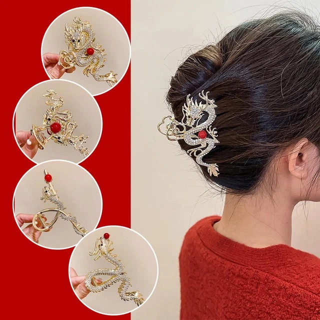 2024 NEW CHINESE Dragon Year Hair Clip Creative New Year Hair