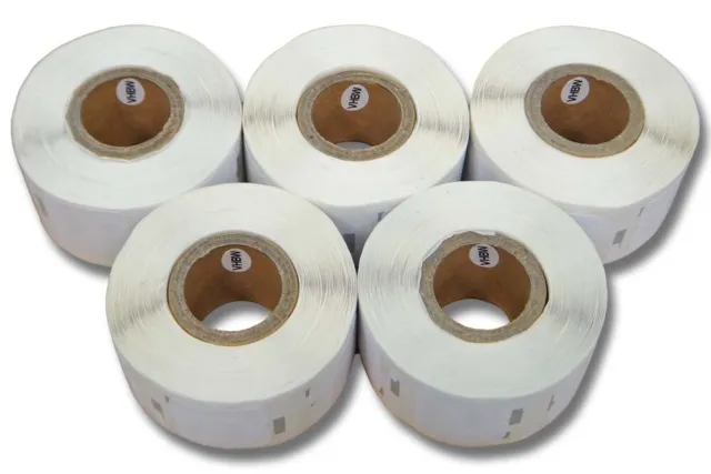 5x1000 Bl. Etikettenrolle für Seiko Smart Label Printer SLP 430 SLP 420 12x24mm