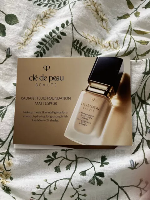 Cle De Peau New Radiant Fluid Foundation Matte SPF 20 in B20/B30/O20/O30 Sample