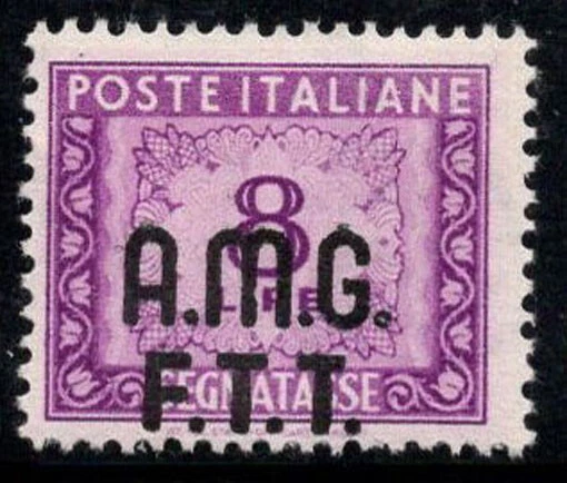 Trieste A 1947-49 Sass. 11 * MH 100% postage due 8 l