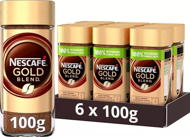 Nescafe Gold Blend Instant Coffee 100 g - Pack of 6
