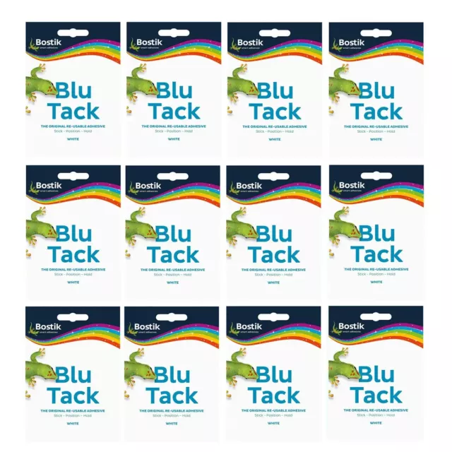 Blu Tack® White - 12 Pack x 60g, Blue Tack