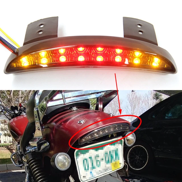 Motorcycle LED Rear Turn Signal Brake Tail Light For Harley Breakout Bobber FXSB