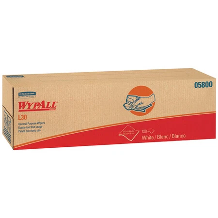 WYPALL KW112 L30 Economy Wipers Dispenser Box,16,PK8, Box, 8 PK