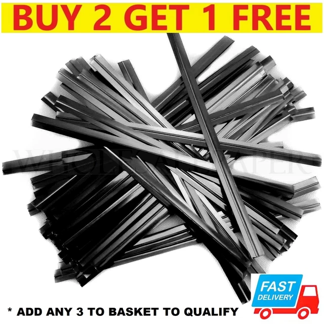 Metallic Twist Ties Sandwich Food Freezer Sweet Cellophane Bag Wire Plastic Ties