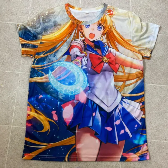 Pretty Guardian Sailor Moon Anime Usagi Tsukino 3D Print Full Color T-Shirt