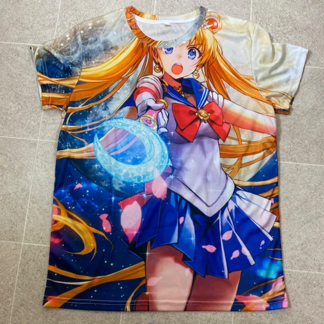 Pretty Guardian Sailor Moon Anime Usagi Tsukino 3D Print Full Color T-Shirt
