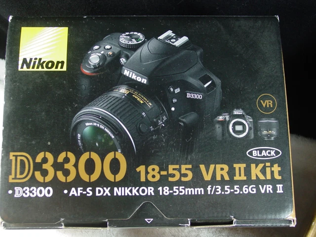 Nikon D3300 Digital SLR Camera Kit w/ AF-S DX VR II 18-55mm Lens + 55-200 Nikor
