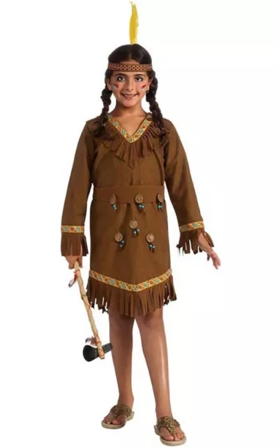 Child Red Indian Girls Costume Squaw Dream Catcher Pocahontas