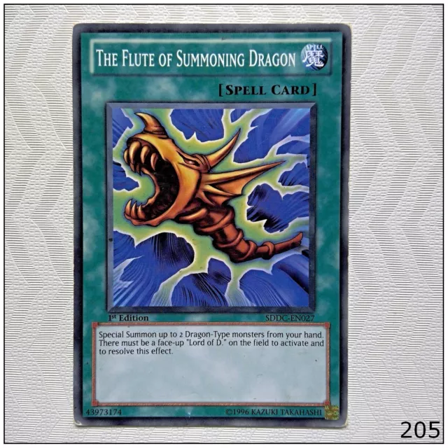 The Flute of Summoning Dragon - SDDC-EN027 - Common 1st Edition Yugioh