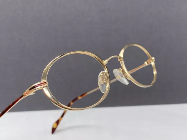 TITANflex Eyeglasses Frames woman Round Oval Gold Small lens Metal 3698 Germany