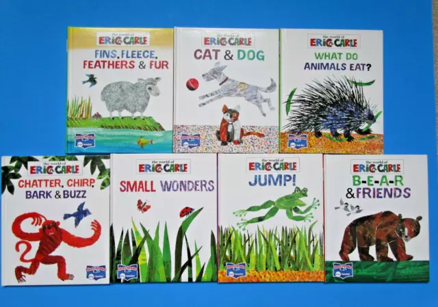 The World Of Eric Carle Lot of 7 Books Story Reader, Me Reader - Hardcover