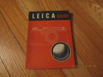Leica la caméra guide Focal Press W D Emanuel édition 32ND modèles de I à M3 