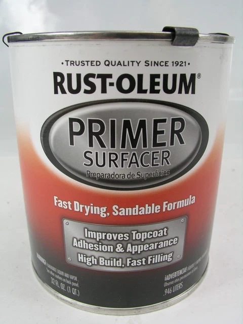 Primer Surfacer, Rust-Oleum, 1qt, Fast Dry High Build Sandable Automotive Paint