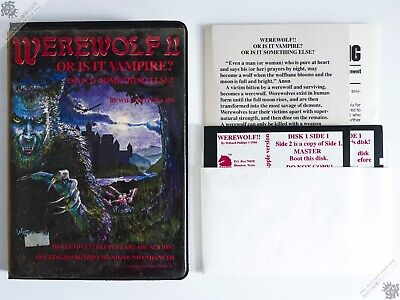 APPLE II LUPO MANNARO!!! Gioco per computer vintage 5,25" 1984 rpg horror adventure gambit