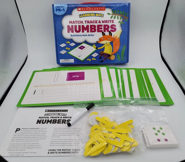 HOMESCHOOL MATH MATERIAL Scholastic Learning Mat Numbers & Counting