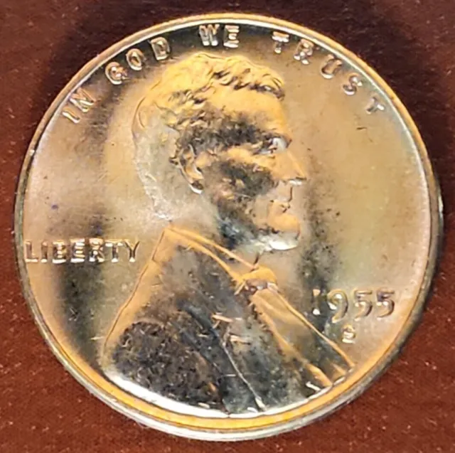 1955 S Lincoln Wheat Penny Choice BU Mint Luster Red Uncirculated
