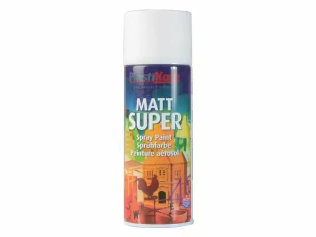 PlastiKote - Super Matt Spray Blanco 400ml