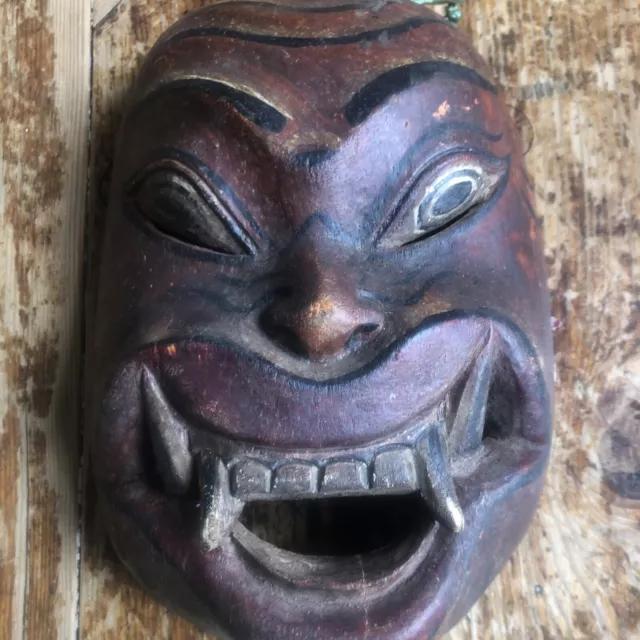 Chinesische Holzschnitzerei Maske Rarität