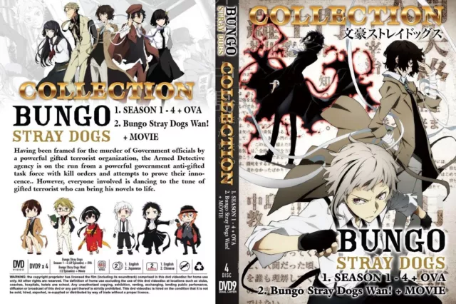 DVD Anime Bungou Stray Dogs Season 1-3 (1-36 End) +OVA + Movie English  Dubbed