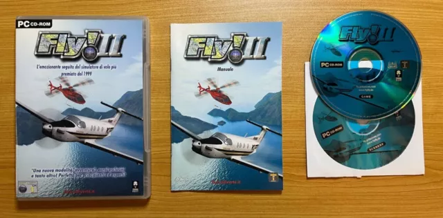 ✈️ Simulatore Di Volo Fly!2 Ii Pc 2000 Con Custodia E Manuale 💎 Raro 👈