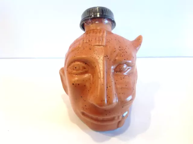 Apocalypto Tequila Half Man/ Jaguar Ceramic Tiki Bar-Empty Bottle