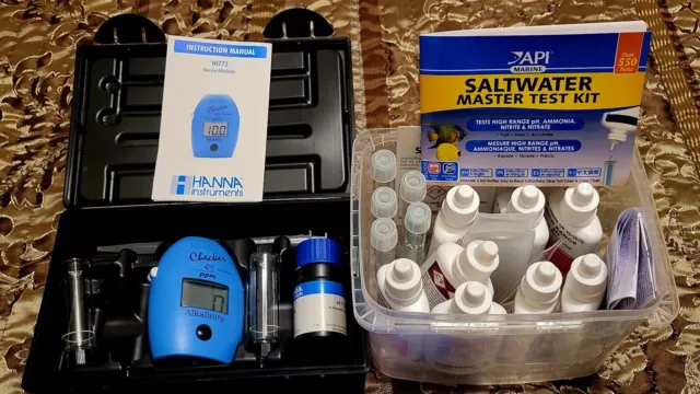 Hanna Alkalinity Tester With Api Master Saltwater Kit