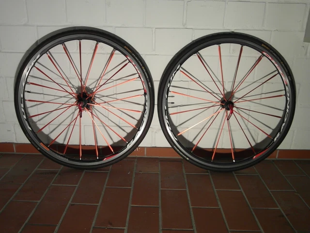 Laufräder Set Fulcrum Racing Zero, rote Speicher, 28 Zoll, 622x15c, sehr schön