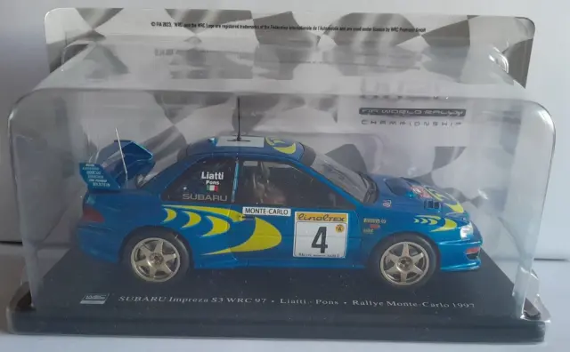 Die Cast WRC Subaru Impreza S3 WRC 97 - Liatti - Rallye Monte Carlo - Échelle