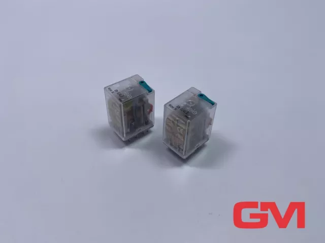 Ve 2x Tele Relè Miniaturizzati RM 024ld Plug-In 24VDC Commutazione Diodi