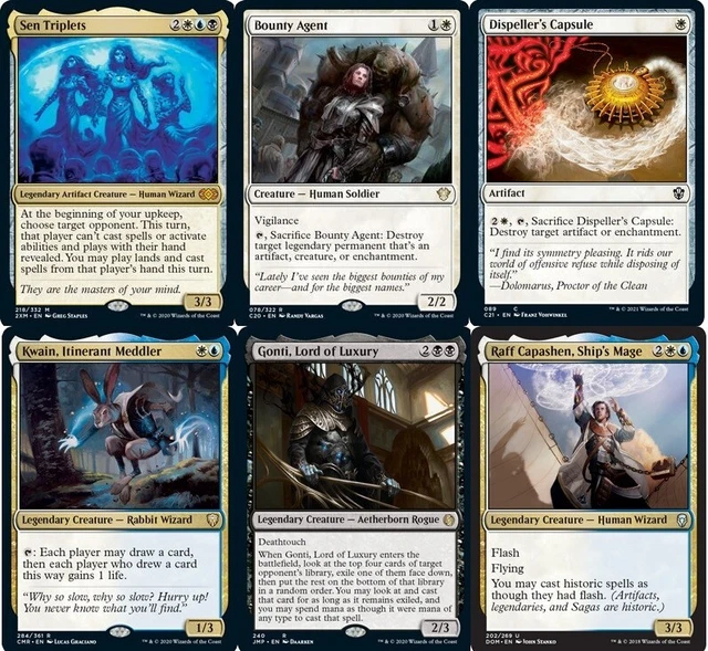 MTG COMMANDER EDH Deck Sen Triplets 100 Magic Cards Custom Deck Esper