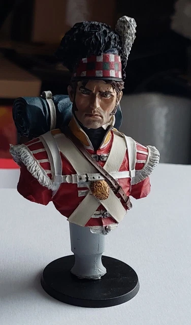 Figurine premier empire  buste peint à la main - Infanterie Ecossaise 1er empire