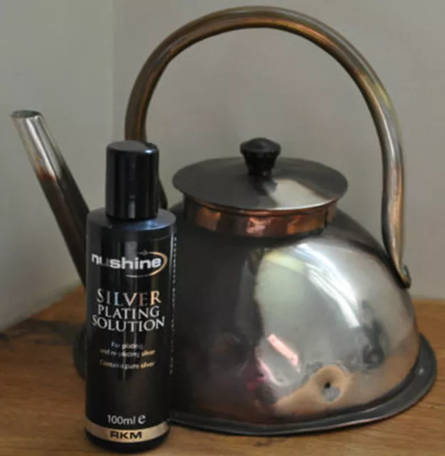 Silver plate you teapot and set in an instant with real silver
