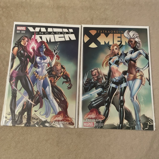 Uncanny / Extraordinary X-Men #1 J. Scott Campbell Color Connecting Variants NM