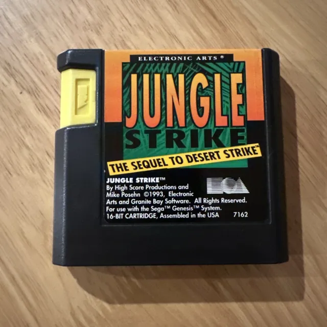 Jungle Strike - Sega Mega Drive Unboxed Game - Tested