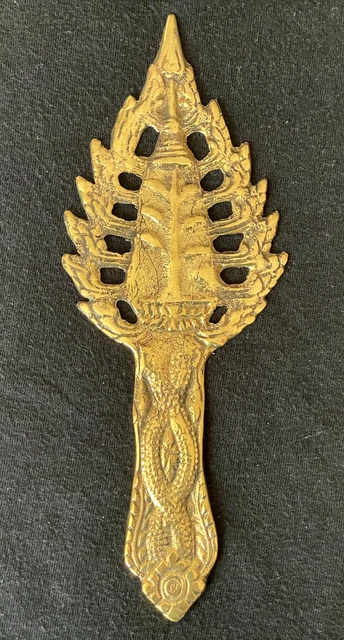 POPIL DORE SACRÉ KHMER talisman objet de cérémonie rituel Cambodge 2