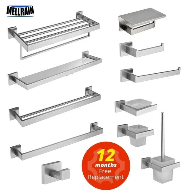 Toilet Paper Holder Towels Bar Hook- Stainless Steel Bathroom Towel Toilets Rack