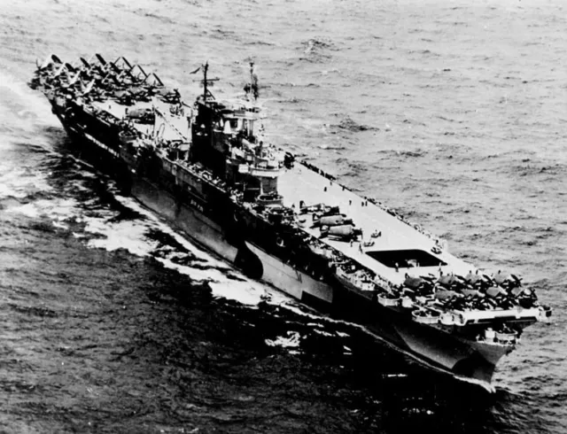 USS ENTERPRISE, CV 6, 1944. Flugzeugträger. Modellbauplan 1:196