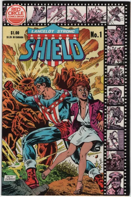 Lancelot Strong The Shield Comic Book #1 Red Circle 1983 VERY FINE+ NEW UNREAD