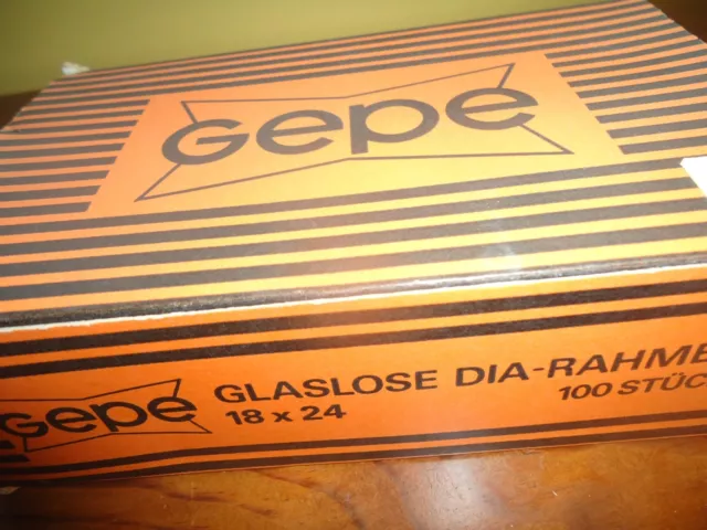 Vintage GEPE Glassless Slide Mounts 24 x 36 Diabinders Approx 70 ct  Film