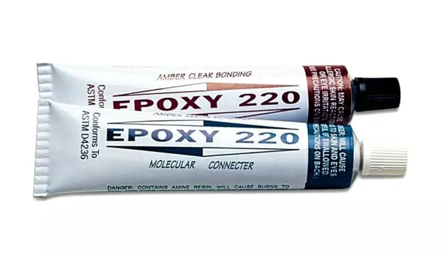 2 Part Jewelers Epoxy 220 Glue Amber Bonding Jewelry Lapidary Cement Adhesive